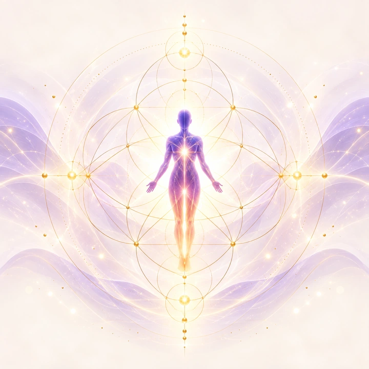 Símbolo de integración entre mente, corazón, cuerpo, relaciones y experiencias